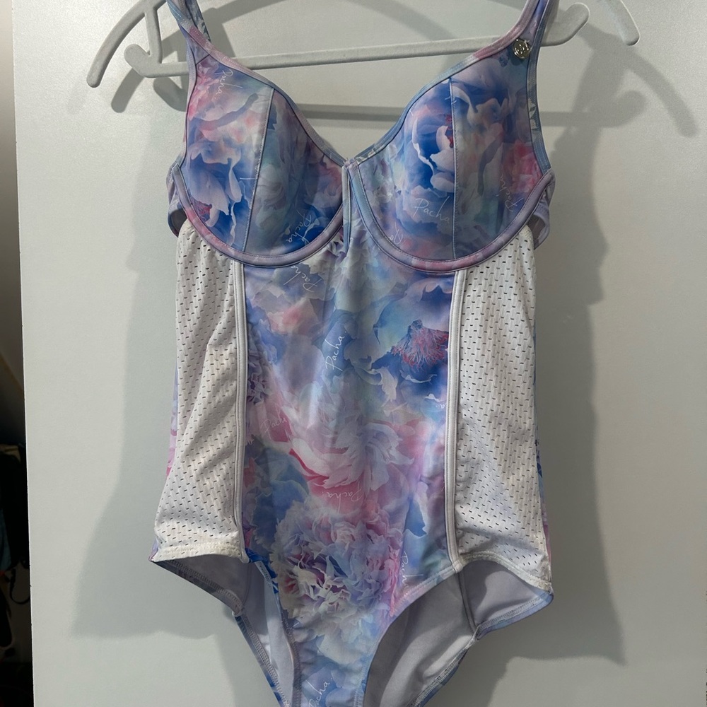 River Island Ibiza Swimsuit with Pink and Purple Accents